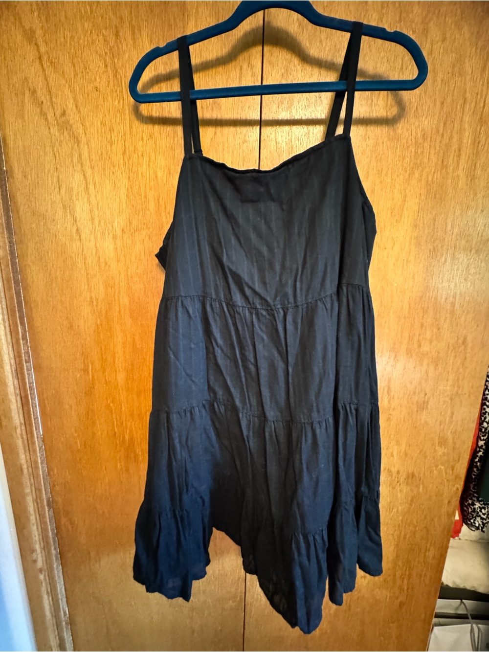 Old Navy Black Tiered Spaghetti-Strap Dress